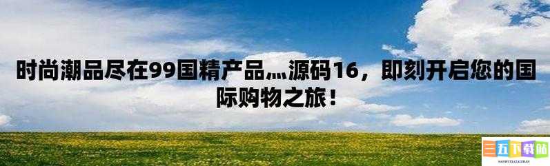 99 国精产品灬源码：高效、稳定、安全